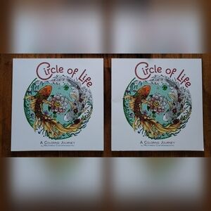 Lot of 2: Circle of Life A Coloring Journey by Melpomeni Chatzipanagiotou *NEW*